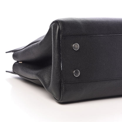Saint Laurent Grained Calfskin Medium Rive Gauche Cabas Black 13 of 22
