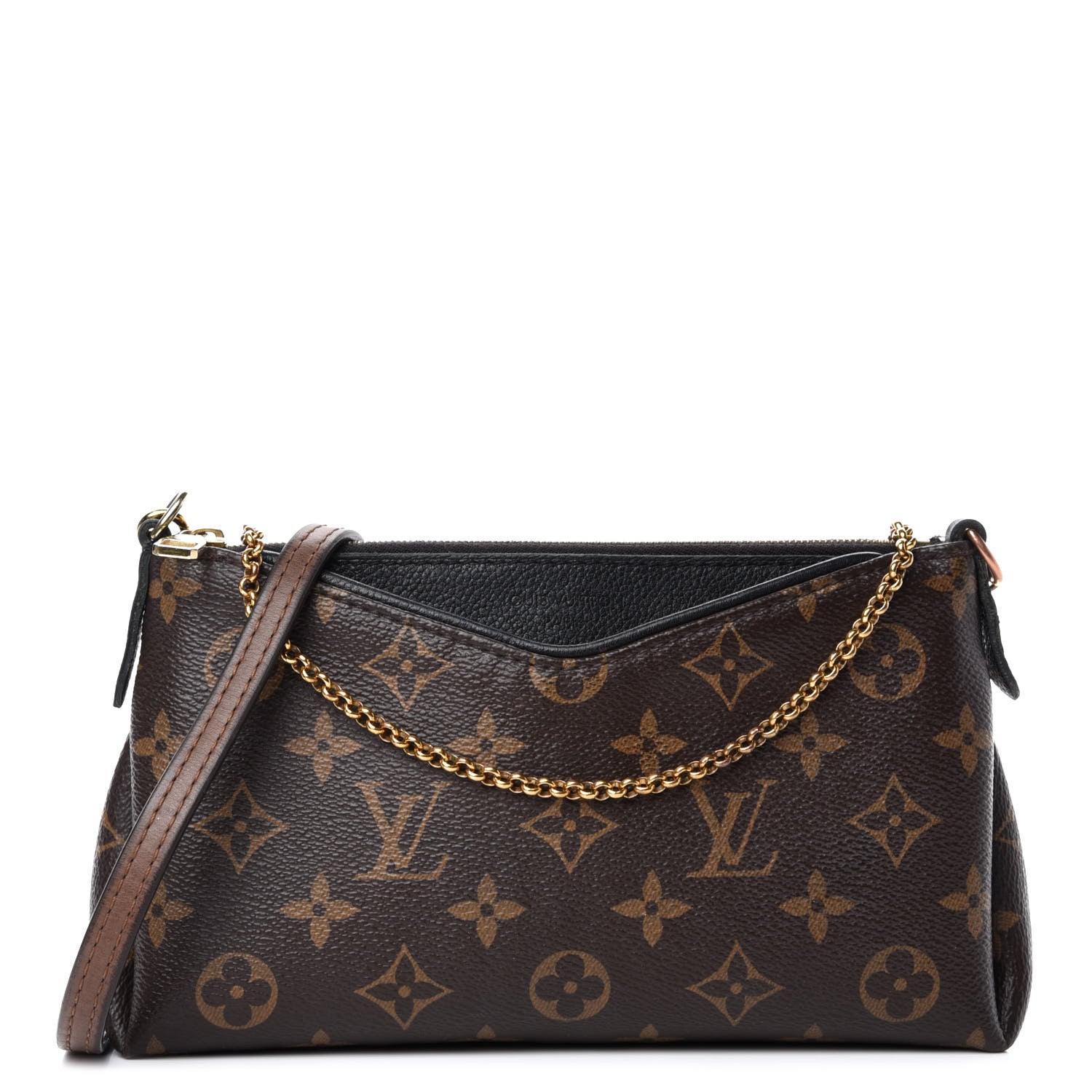Louis Vuitton Monogram Pallas Clutch Black 1 of 16
