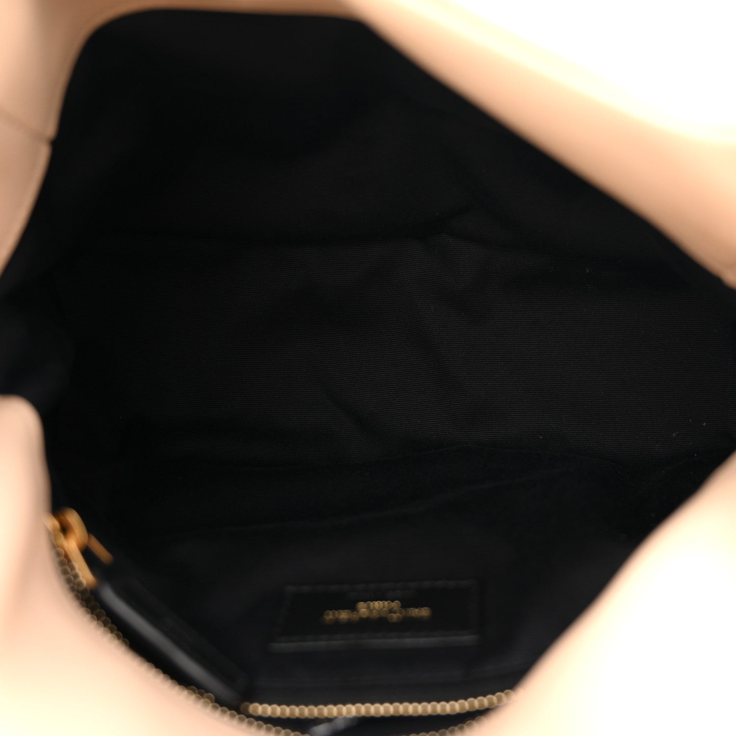 Saint Laurent Lambskin Quilted Small Loulou Puffer Monogram Chain Satchel Dark Beige 5 of 10