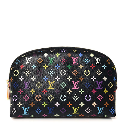 Louis Vuitton LOUIS VUITTON Monogram Multicolor Cosmetic Pouch Black Grenade 1 of 7