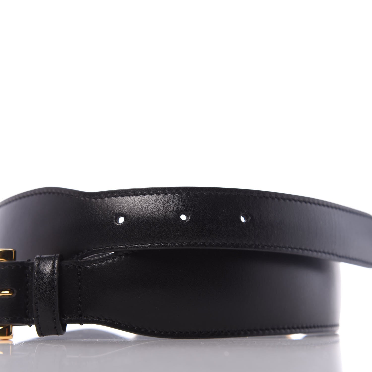 Gucci Efesto Leather Horsebit 25mm Belt 60 24 Black 4 of 7