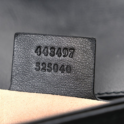 Gucci Calfskin Matelasse Small GG Marmont Shoulder Bag Black 6 of 9