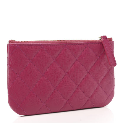Chanel Caviar Quilted Small Cosmetic Case Fuchsia 3 of 8