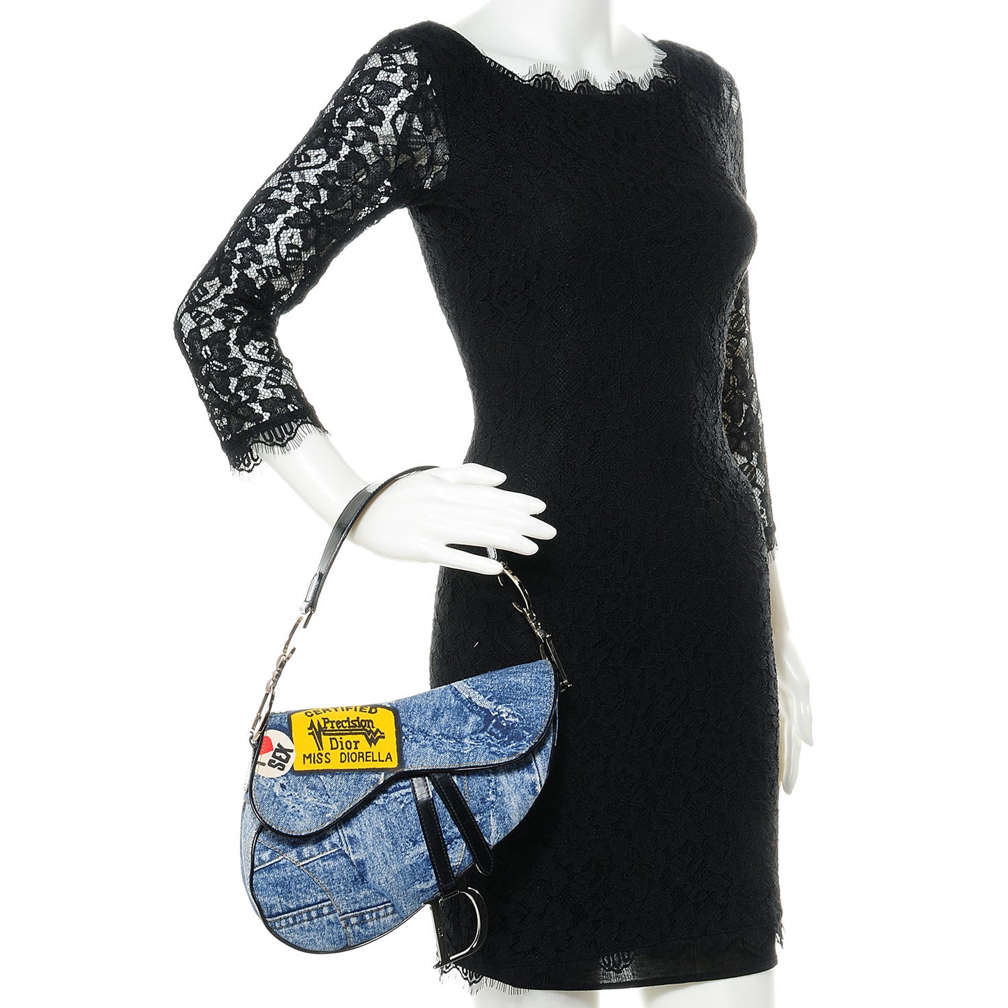 Denim Miss Diorella Saddle Bag