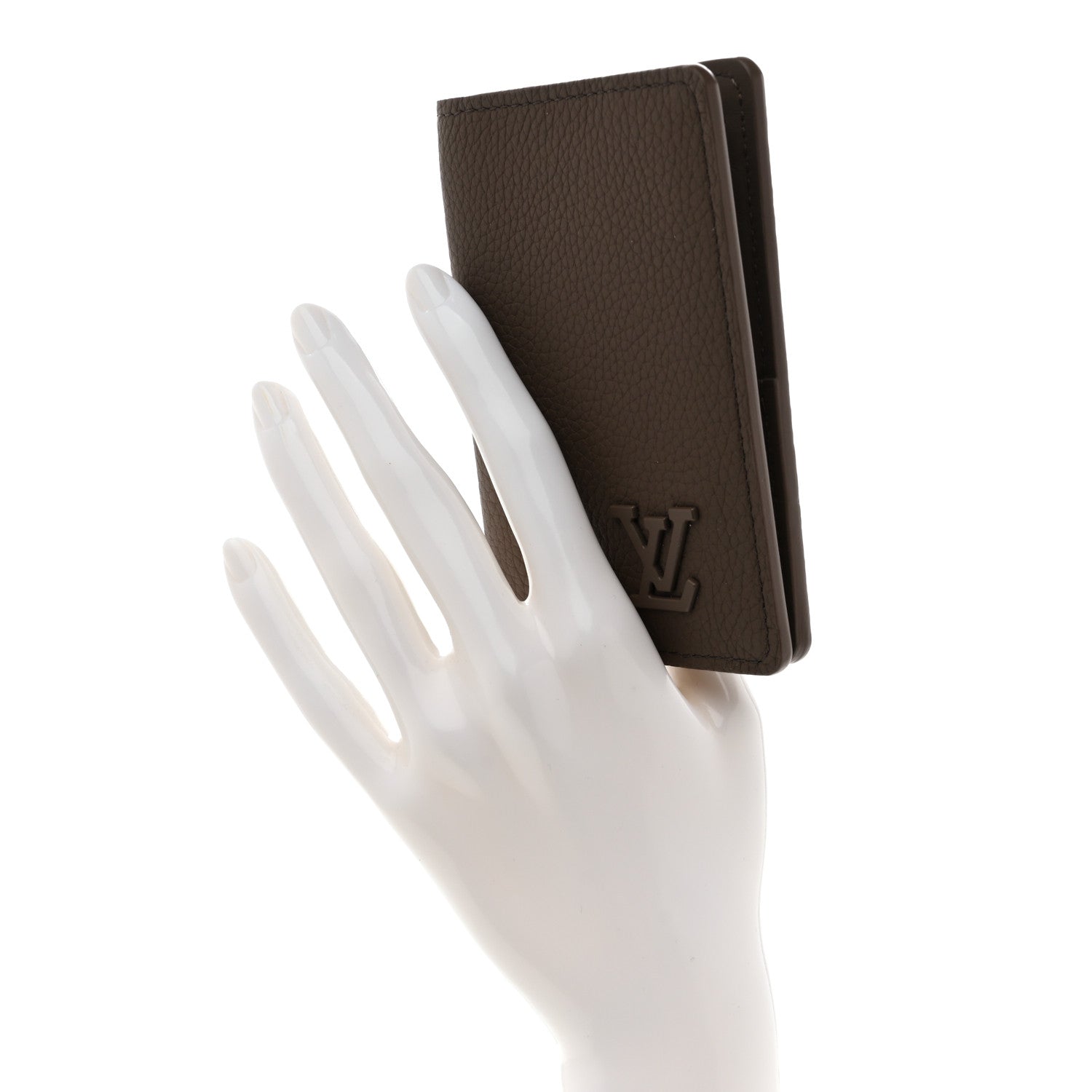 Louis Vuitton Grained Calfskin Aerogram Pocket Organizer Moka 2 of 6