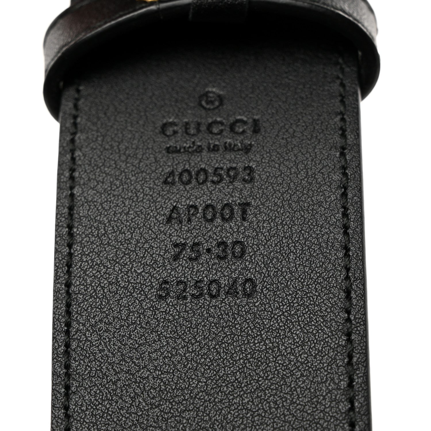 Gucci Calfskin Double G 40mm Belt 75 30 Black 3 of 5