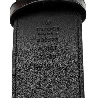Gucci Calfskin Double G 40mm Belt 75 30 Black 3 of 5