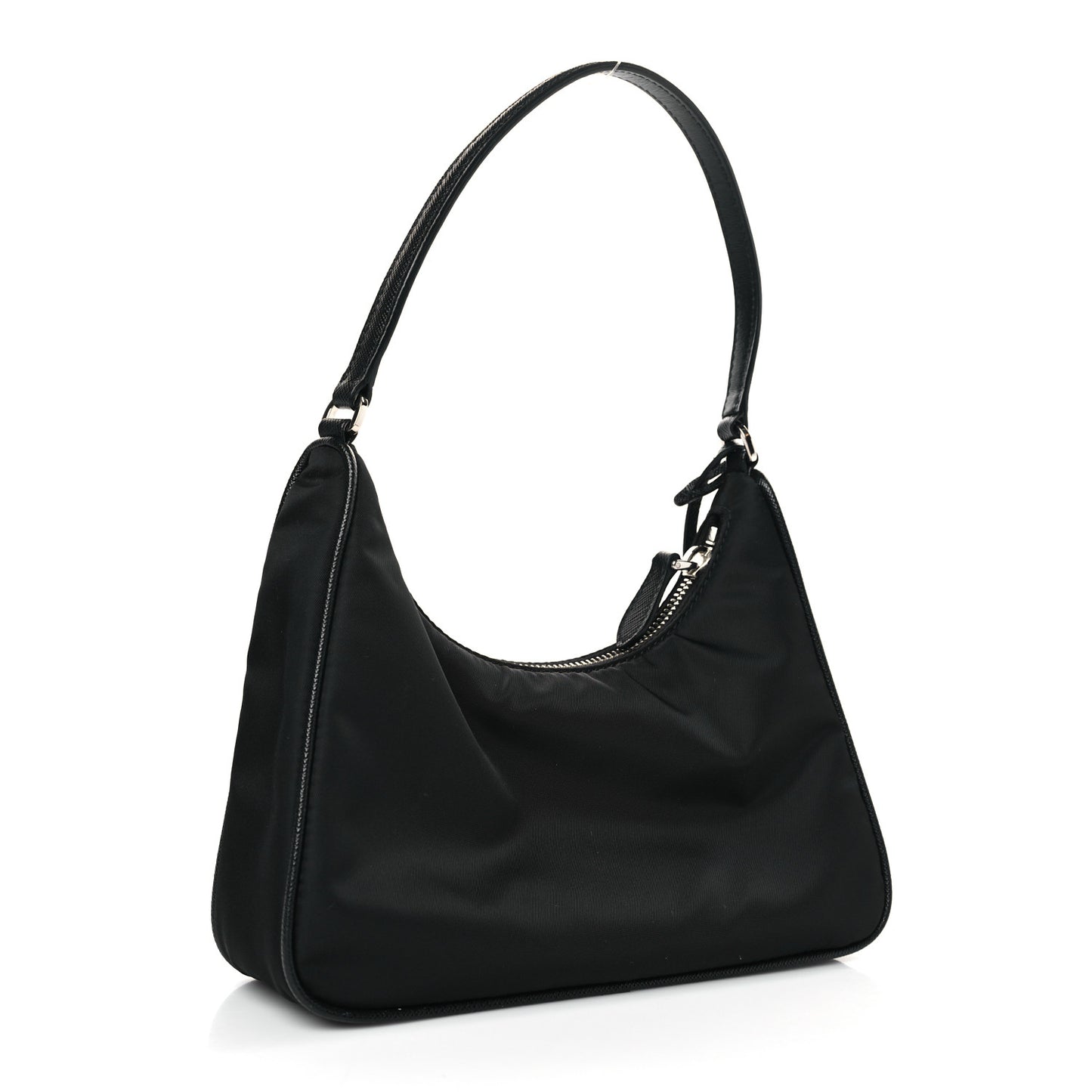 Tessuto Nylon Saffiano Mini Re-Edition 2005 Bag Black