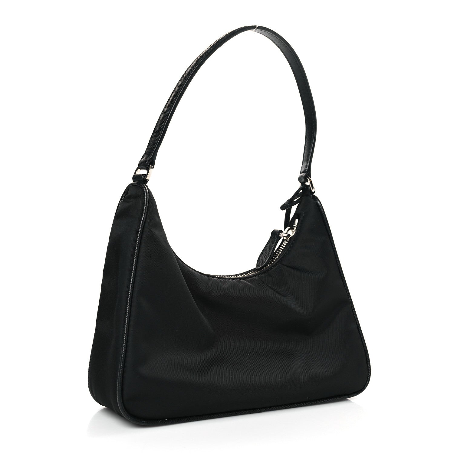Prada Tessuto Nylon Saffiano Mini Re-Edition 2005 Bag Black 3 of 9