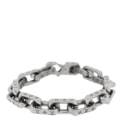 Louis Vuitton Monogram Chain Bracelet Silver 1 of 4