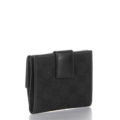 Gucci Monogram French Flap Wallet Black 3 of 7