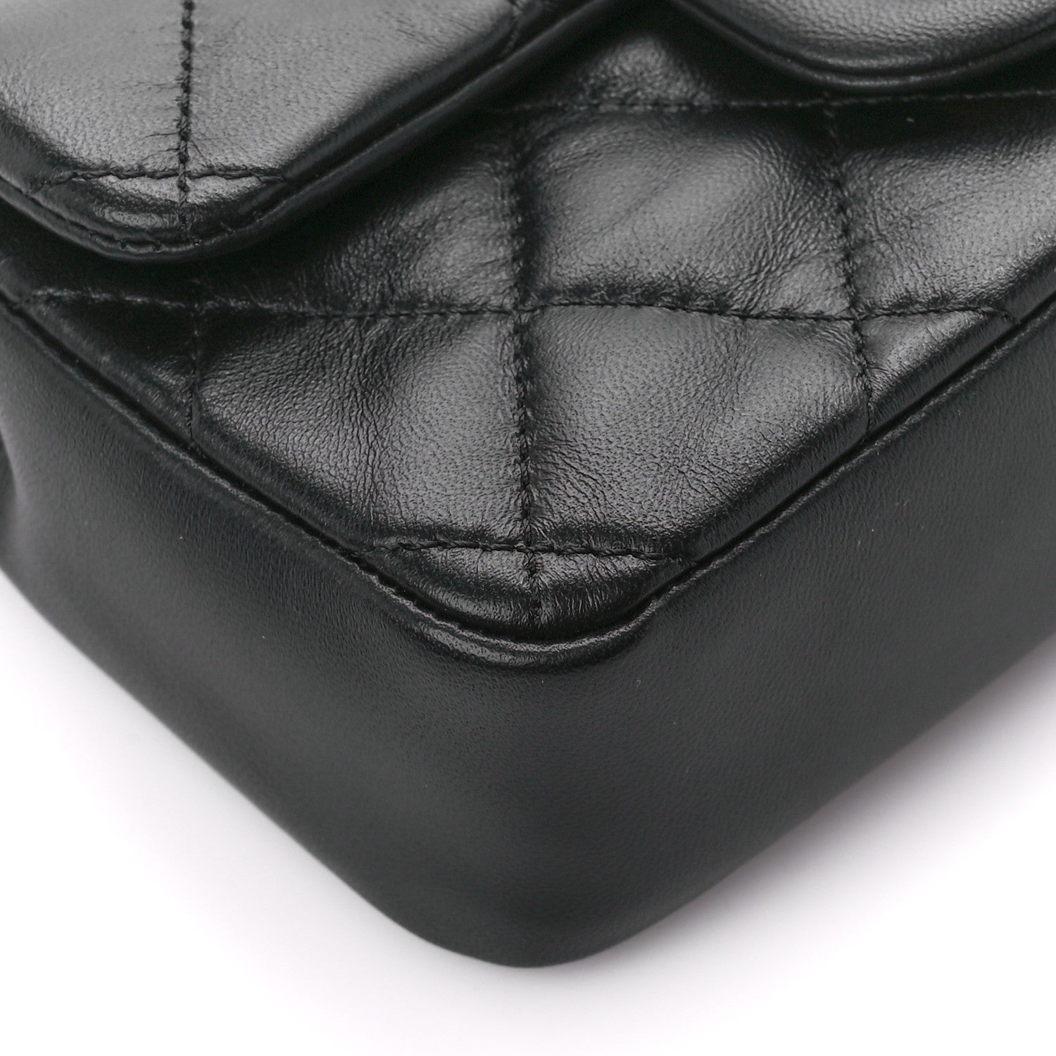 Chanel Lambskin Quilted Mini Heart Charms Flap Black 10 of 12