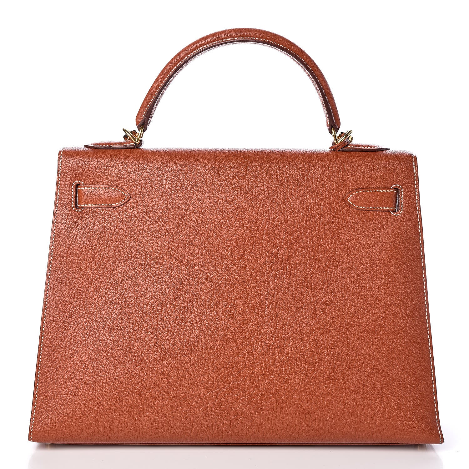 Hermes Chevre De Coromandel Kelly Sellier 32 Brique 4 of 36