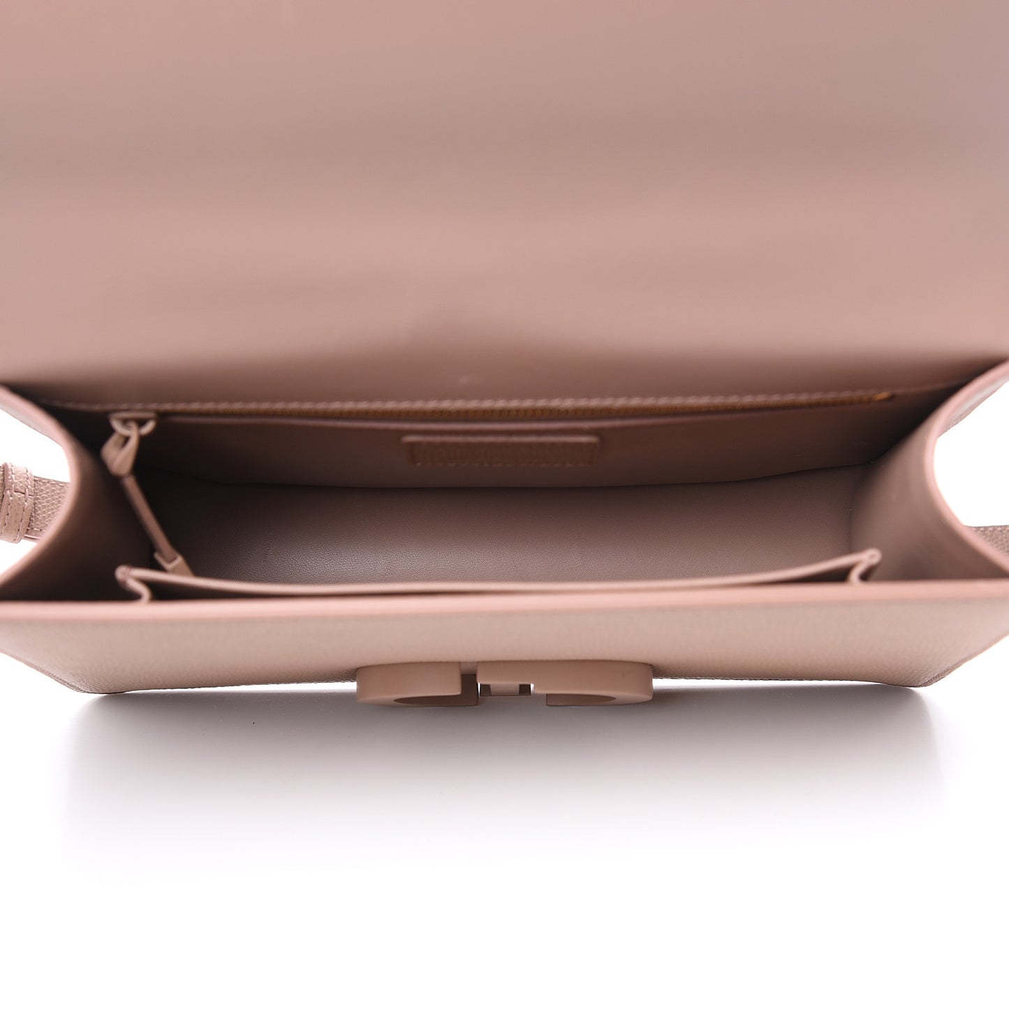 Ultra Matte Grained Calfskin 30 Montaigne Flap Bag Blush