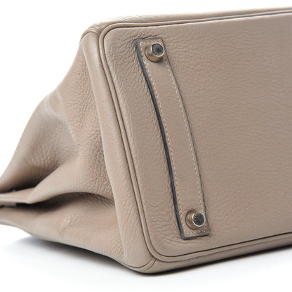 Hermes Taurillon Clemence HAC Birkin 32 Gris Tourterelle 6 of 12