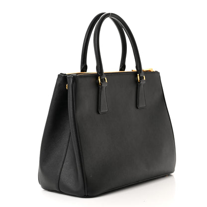 Prada Saffiano Lux Large Galleria Double Zip Tote Black 3 of 13