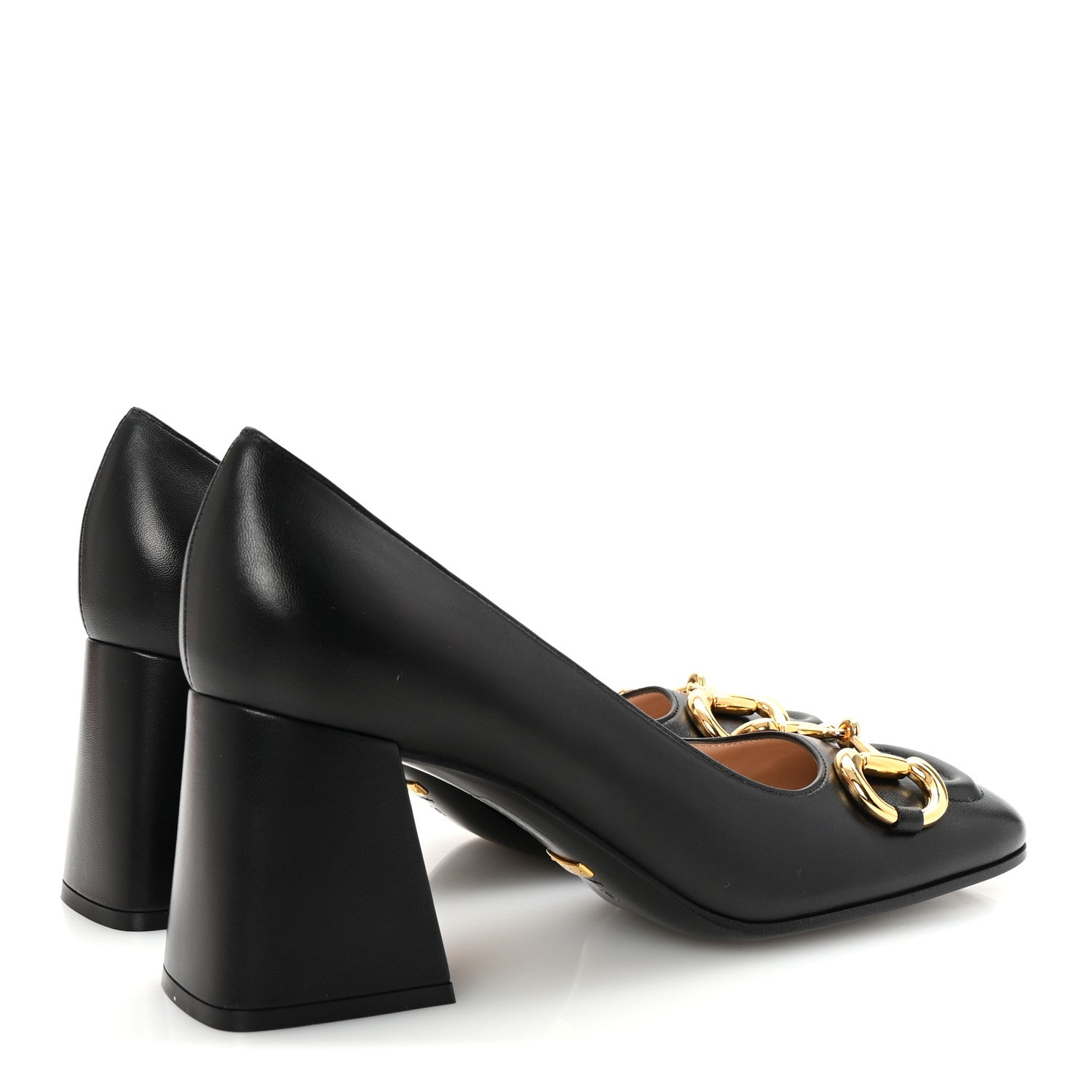 Gucci Malaga Kid Horsebit 75mm Pumps 39 Black 5 of 10