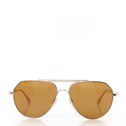 Tom Ford Metal Andes Pilot Sunglasses TF670 Gold 2 of 8