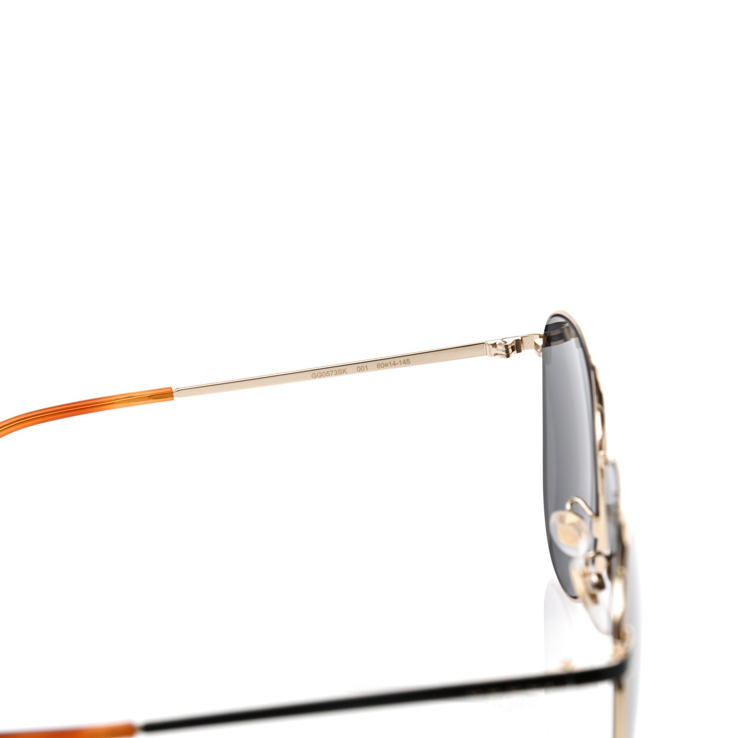 Gucci Aviator GG Sunglasses Gold 6 of 8