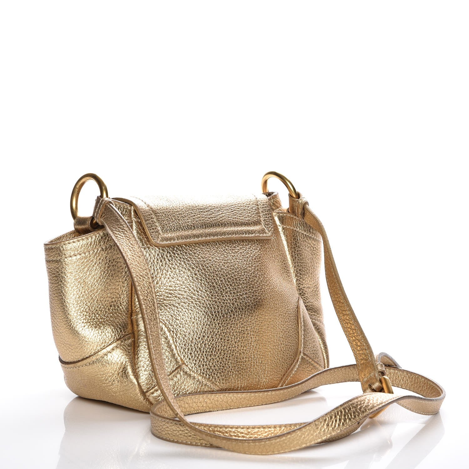 Prada Vitello Daino Crossbody Bag Platino 3 of 7
