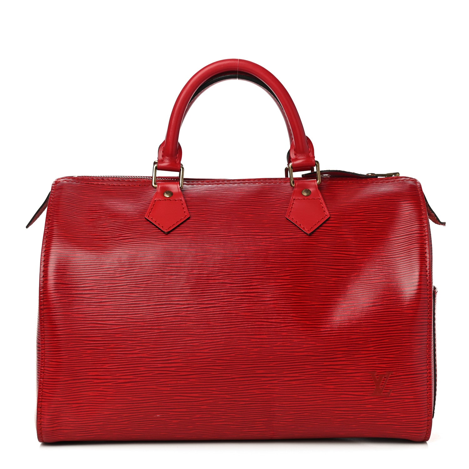 Louis Vuitton Epi Speedy 30 Castillan Red 1 of 12