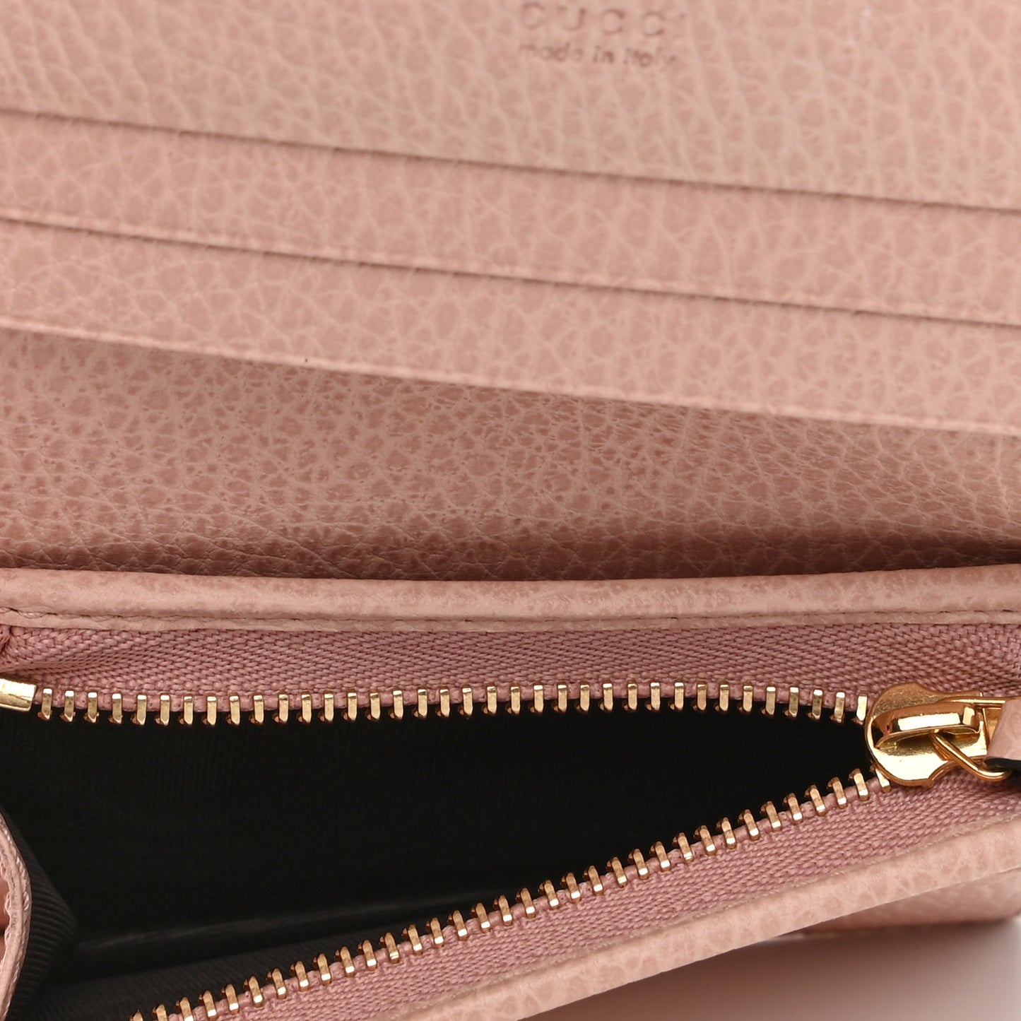 Dollar Calfskin GG Marmont Card Case Perfect Pink