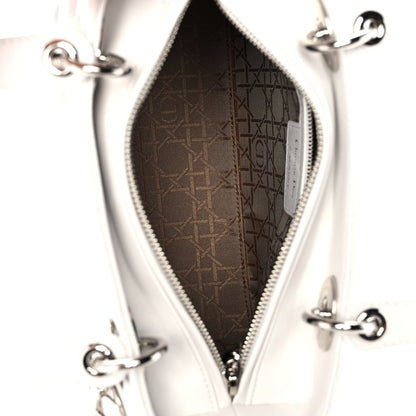 Christian Dior Lambskin Cannage Medium Lady Dior White 5 of 10