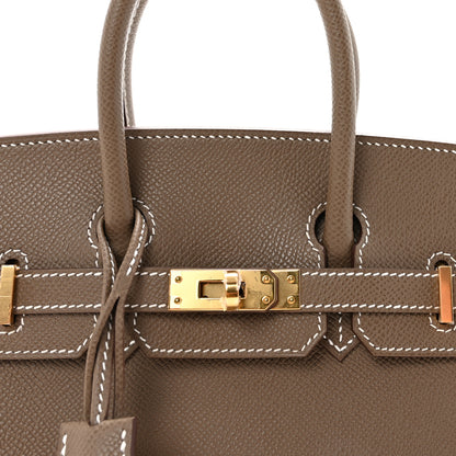 Hermes Epsom Birkin Sellier 25 Etoupe 8 of 11