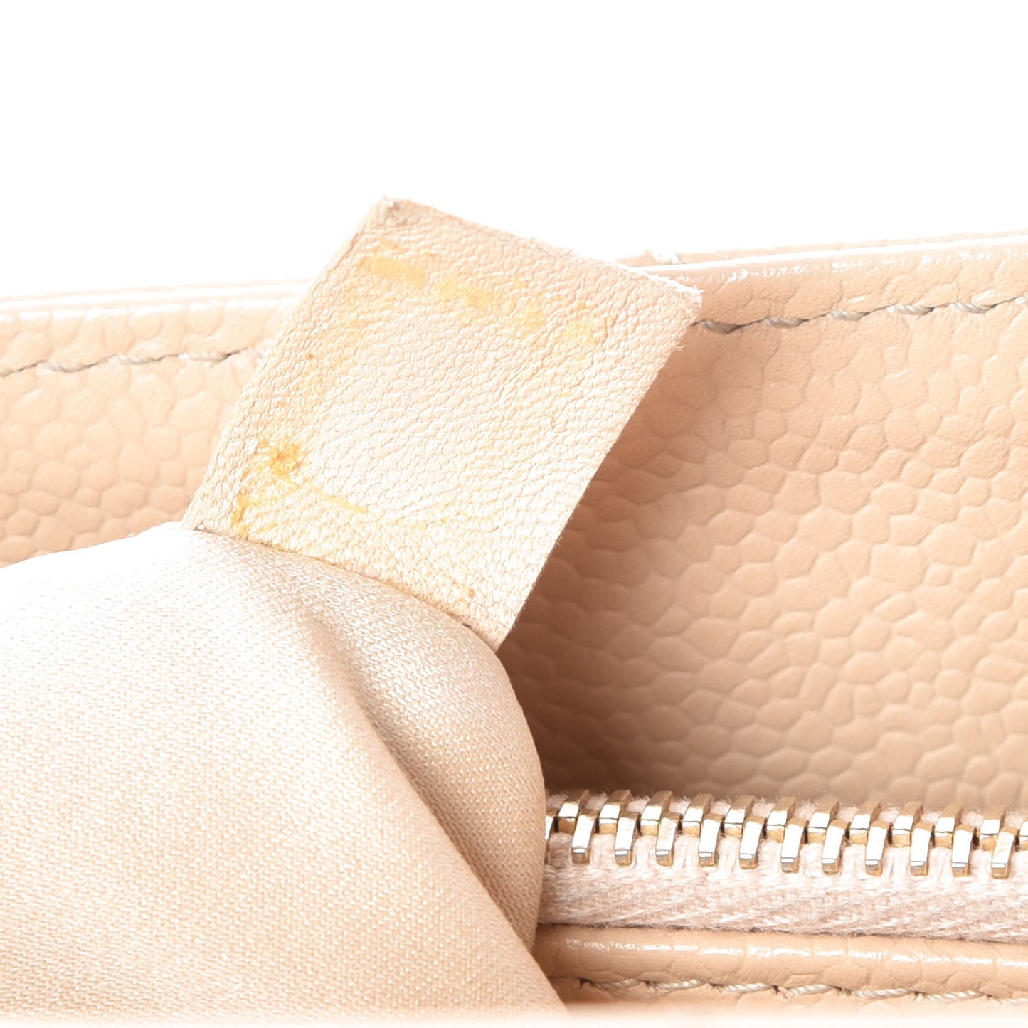 Caviar Quilted Grand Shopping Tote GST Beige Clair
