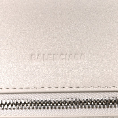 Balenciaga Faux Calfskin Fabric Glow In The Dark Small Sneakerhead Top Handle Bag White Orange 6 of 9