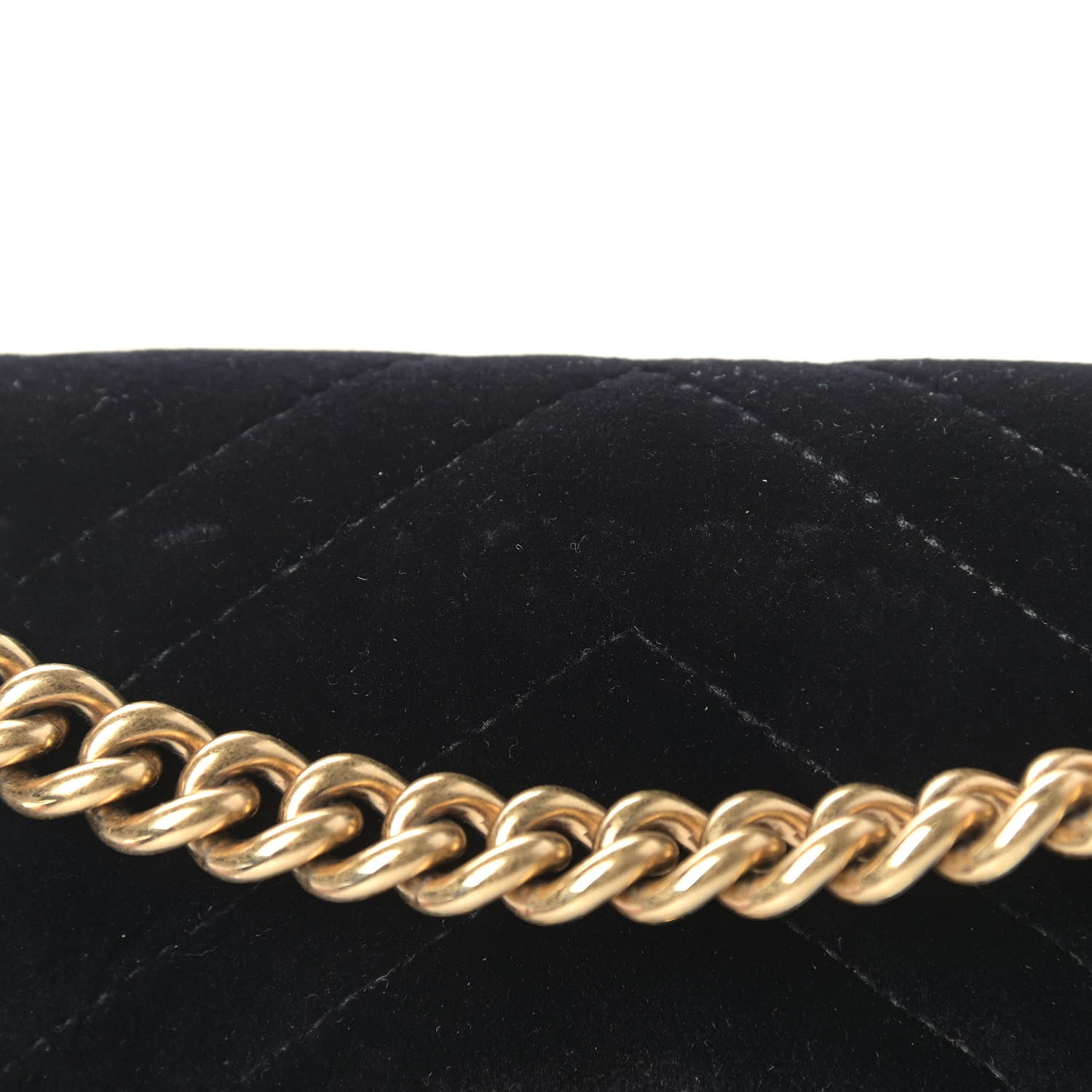 Gucci Velvet Matelasse Mini GG Marmont Shoulder Bag Black 11 of 13