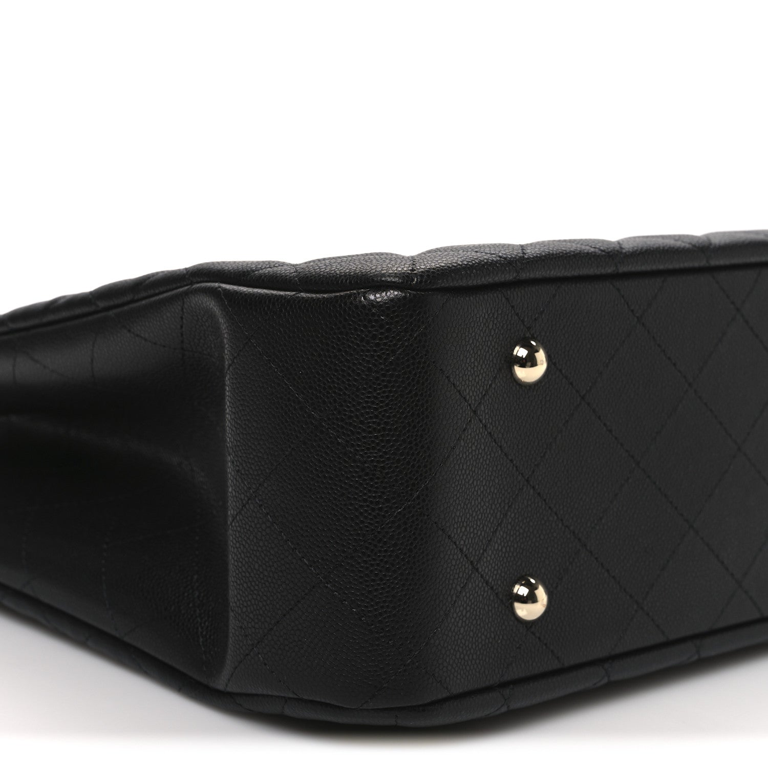 Chanel Caviar Quilted Large CC Shopping Tote Black 9 of 10