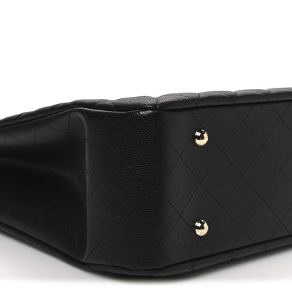 Chanel Caviar Quilted Large CC Shopping Tote Black 9 of 10