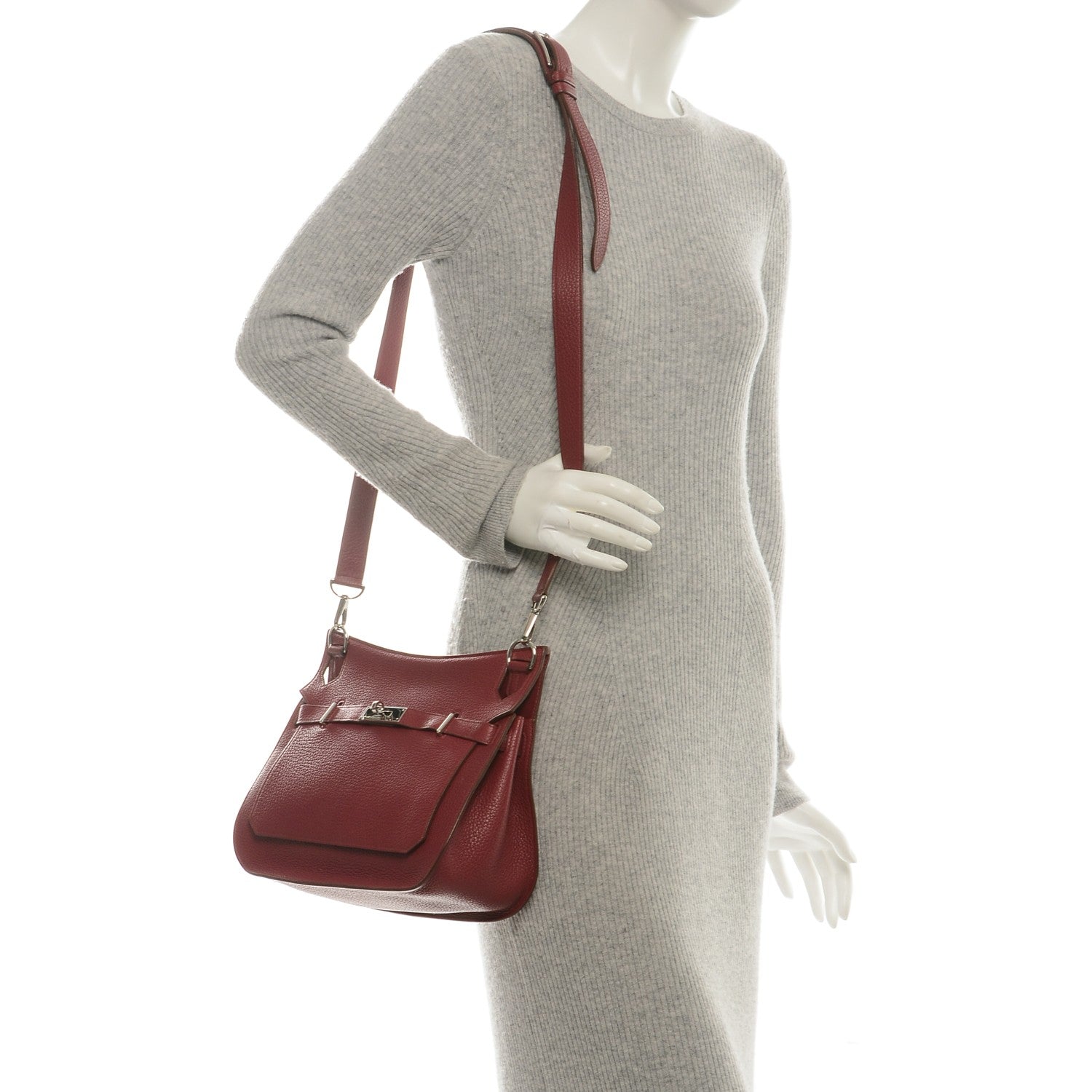 Hermes Taurillon Clemence Jypsiere 28 Bois De Rose 2 of 6