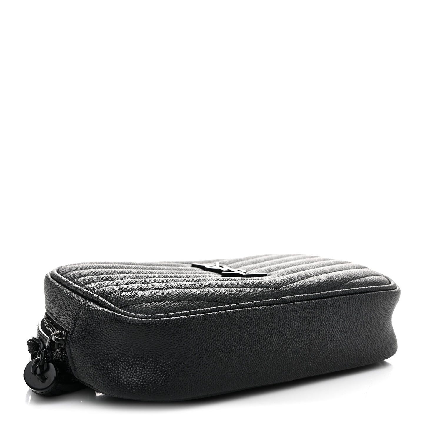 Grain De Poudre Matelasse Monochrome Monogram Mini Lou Camera Bag Black