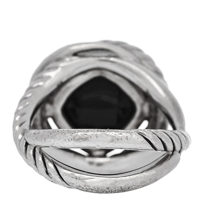 David Yurman DAVID YURMAN Sterling Silver Black Onyx 11mm Infinity Ring 4 of 5