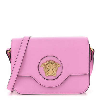 Versace Grained Calfskin La Medusa Shoulder Bag Pink 1 of 9