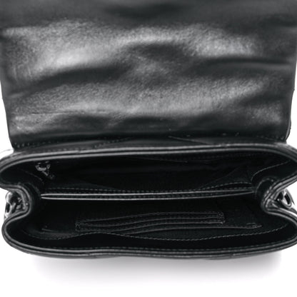 Saint Laurent Calfskin Y Quilted Monogram Toy Loulou Crossbody Bag Black 5 of 11