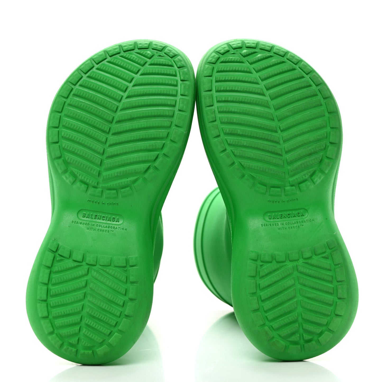 X CROCS Rubber Womens Rain Boots 39 Grass Green