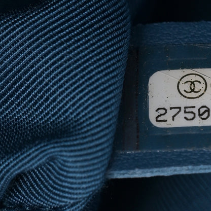 Chanel Crumpled Lambskin Quilted Waist Bag Fanny Pack Blue 7 of 10
