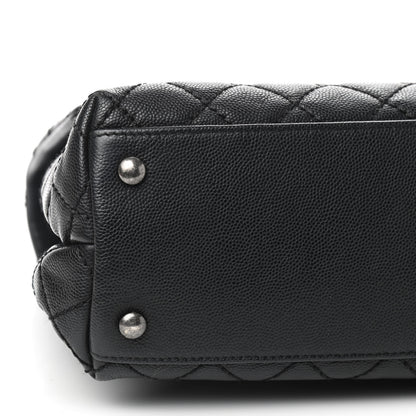 Chanel Caviar Quilted Medium Coco Handle Flap Black 6 of 9