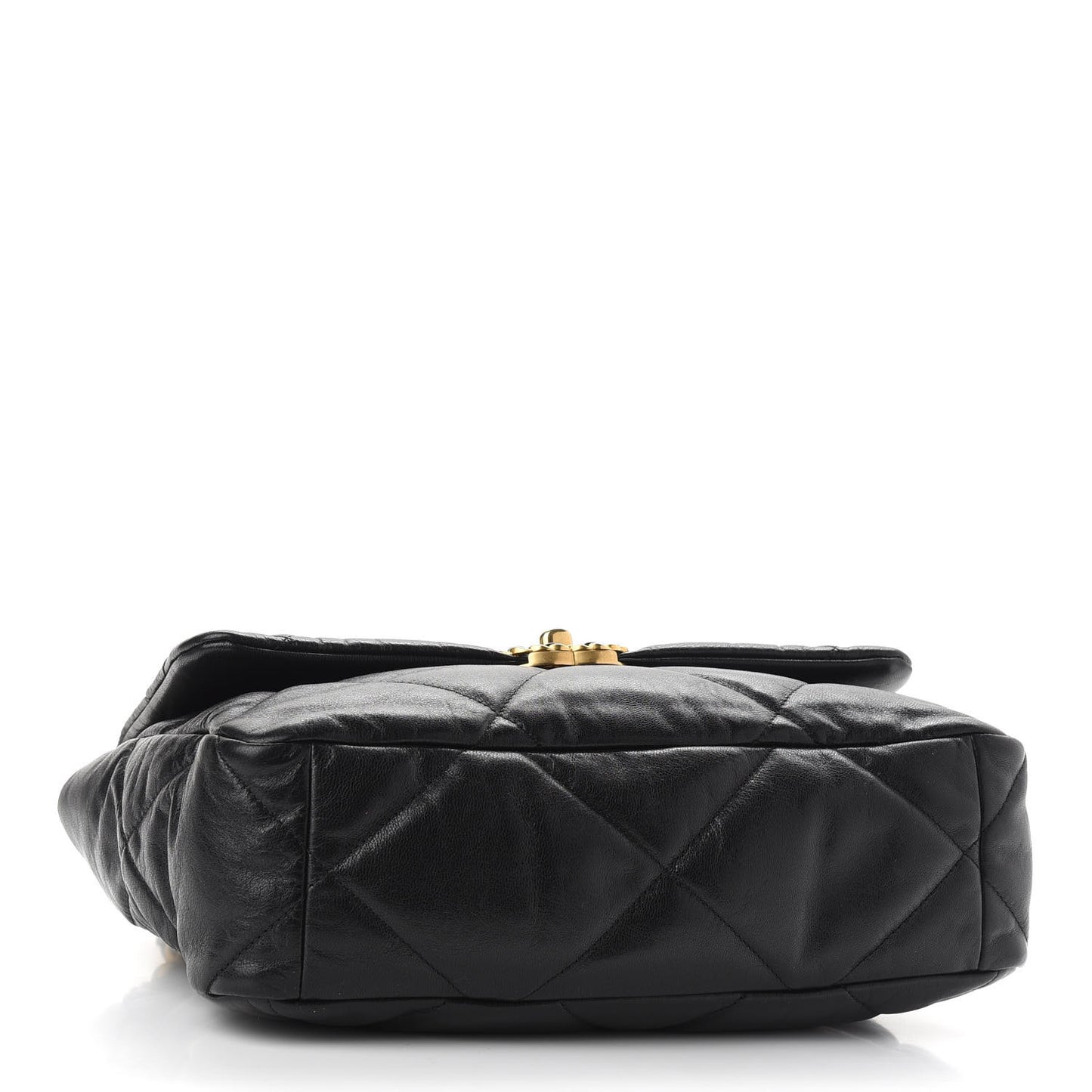 Lambskin Quilted Large Chanel 19 Flap Black