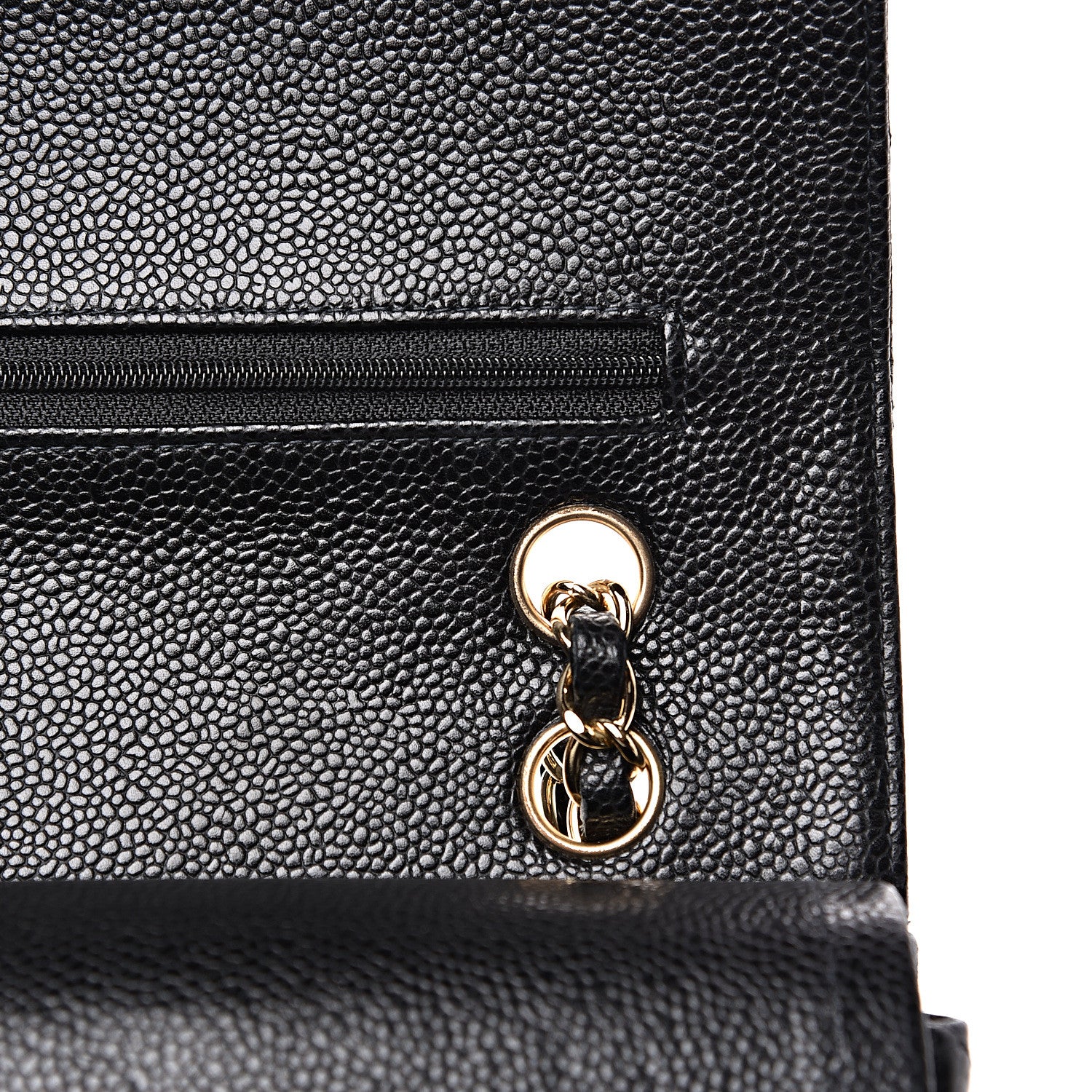 Chanel Caviar Quilted Medium Double Flap Black 11 of 13