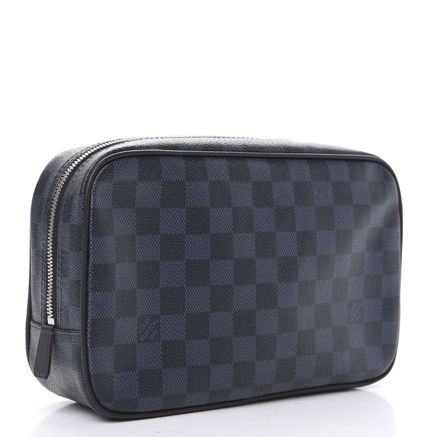 Damier Cobalt Jungle Toilet Pouch GM Blue