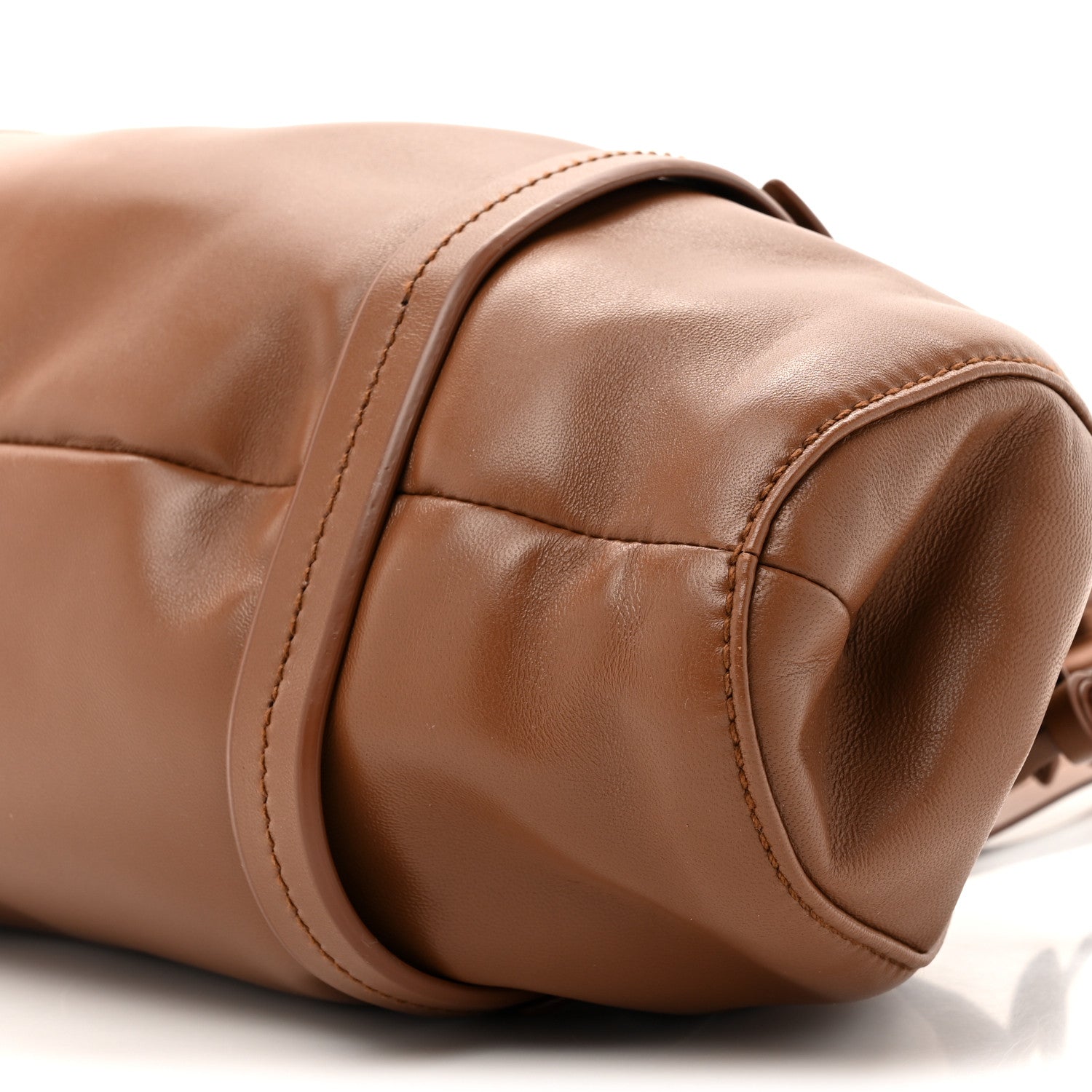 Miu Miu Nappa Joie Shoulder Bag Cognac 8 of 9