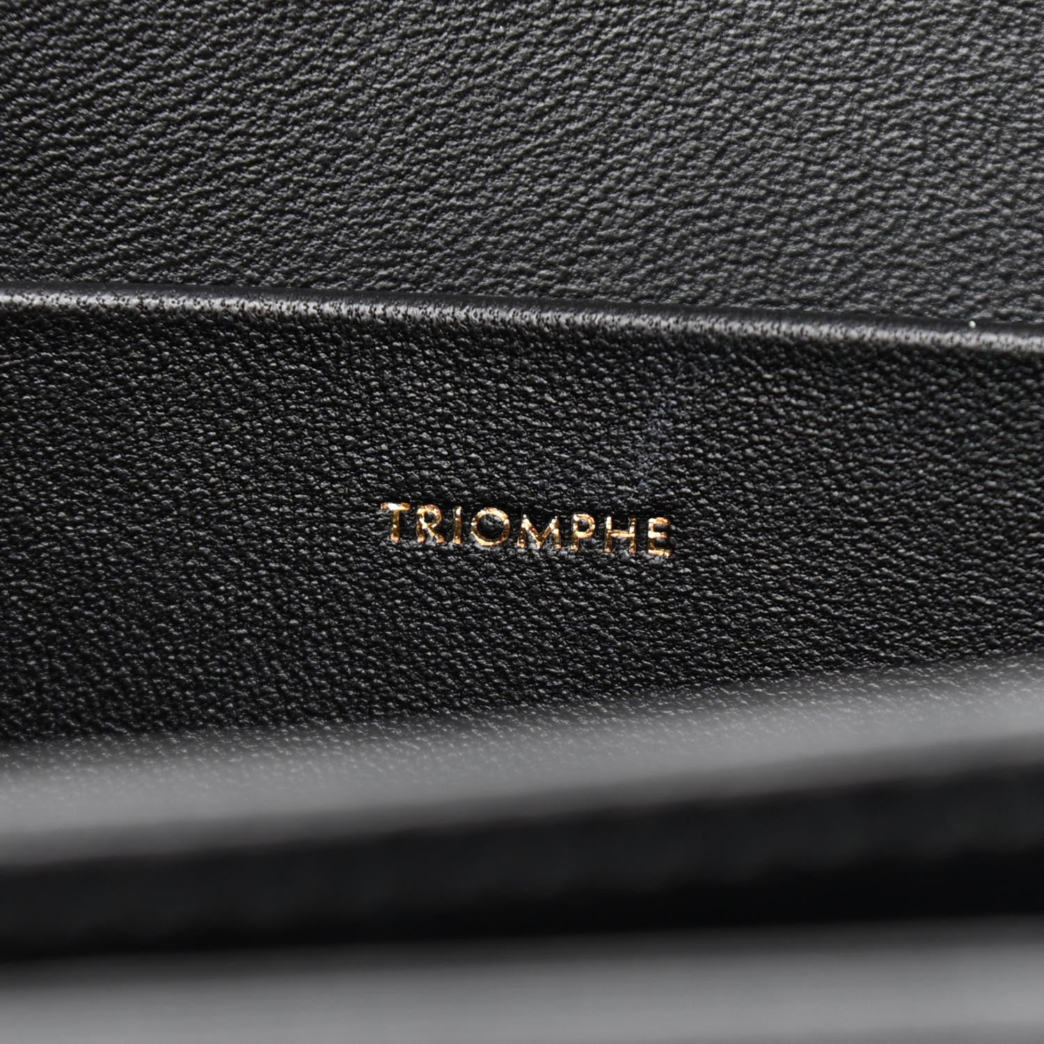 Celine Shiny Calfskin Medium Triomphe Black 7 of 15