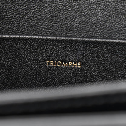 Celine Shiny Calfskin Medium Triomphe Black 7 of 15