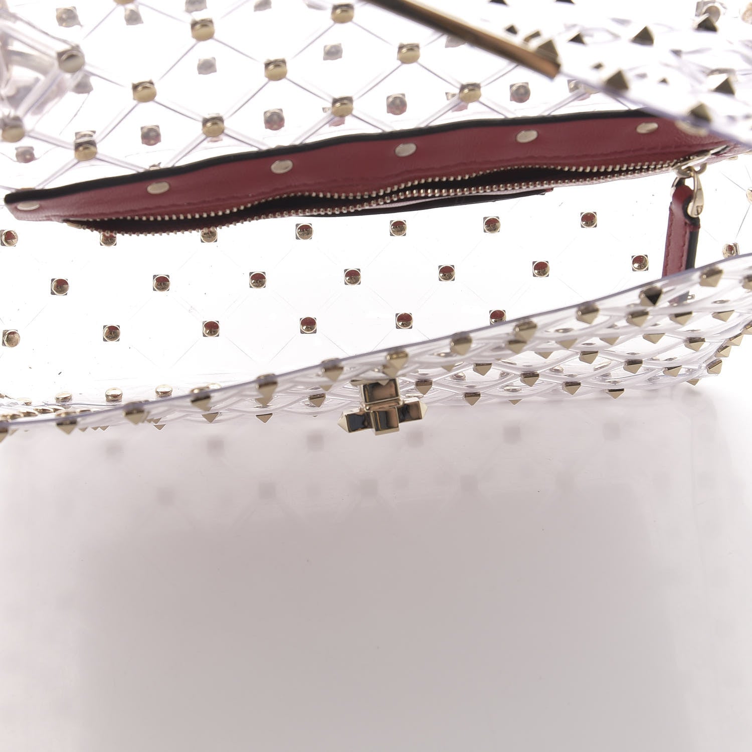 Valentino Garavani PVC Medium Rockstud Spike Shoulder Bag 5 of 9
