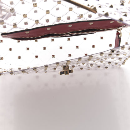 Valentino Garavani PVC Medium Rockstud Spike Shoulder Bag 5 of 9