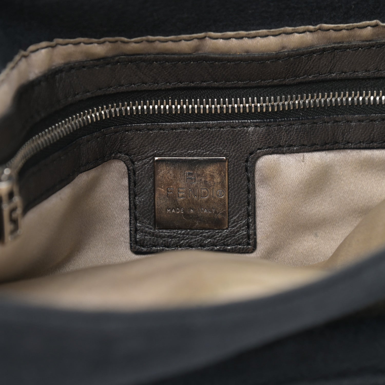 Fendi Wool Beaded Baguette Black 5 of 14